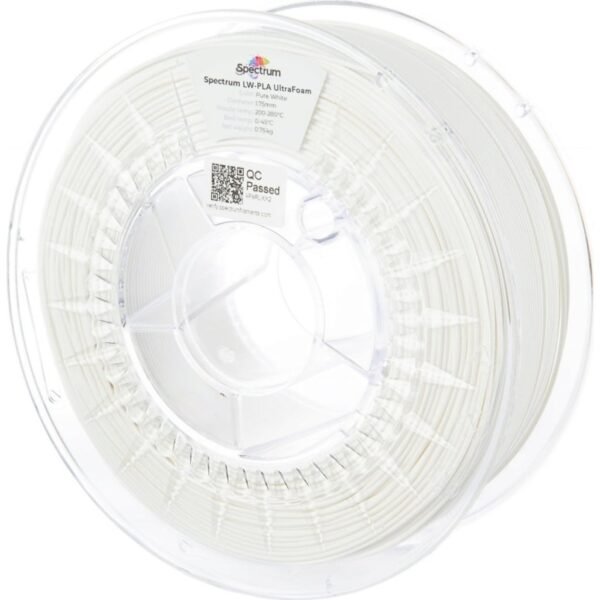 [MOQ: 10KG] LW-PLA UltraFoam Pure White, 1,75 mm / 750 g