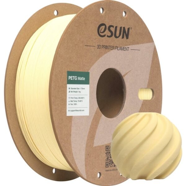 [MOQ: 10KG] PETG-Matte Almond Yellow, 1.75 mm / 1000 g