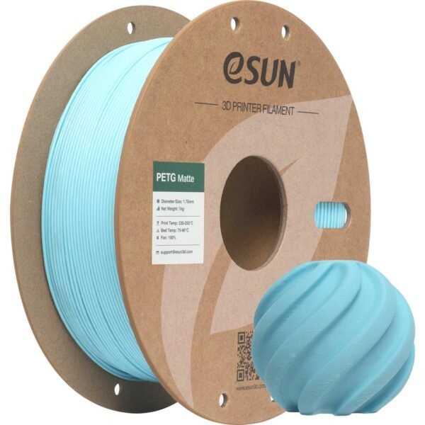 [MOQ: 10KG] PETG-Matte Light Blue, 1.75 mm / 1000 g