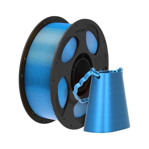 [MOQ: 10KG] PLA Silk Blue, 1.75 mm / 1000 g