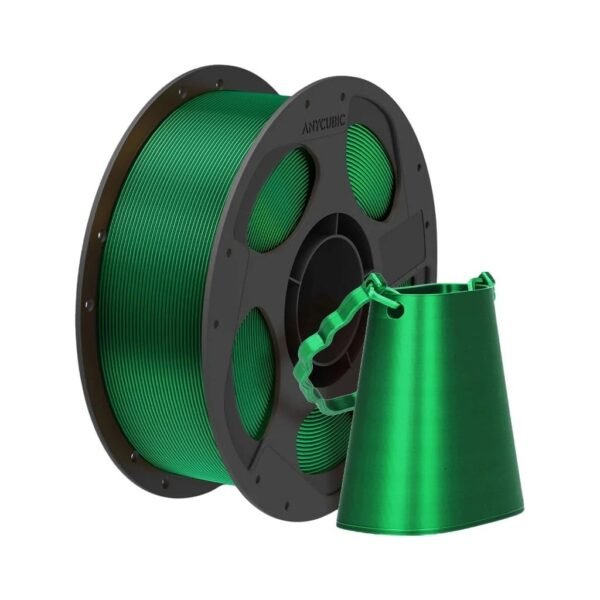[MOQ: 10KG] PLA Silk Christmas Green, 1.75 mm / 1000 g