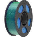 [MOQ: 10KG] PLA Silk Dual Color Blue Green, 1.75 mm / 1000 g