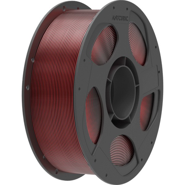 [MOQ: 10KG] PLA Silk Dual Color Black Red, 1.75 mm / 1000 g