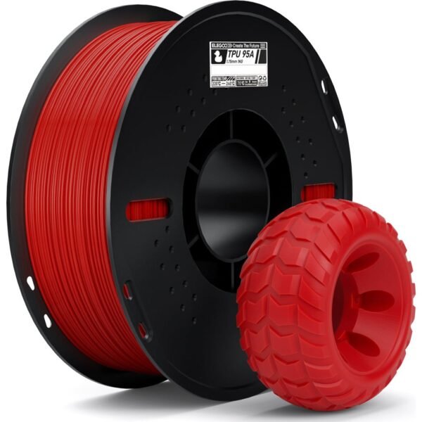 [MOQ: 10KG] TPU Red, 1.75 mm / 1000 g