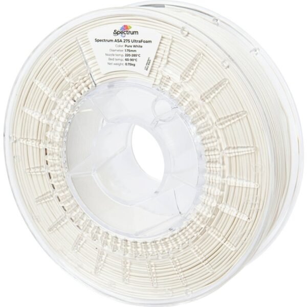 [MOQ: 10KG] LW-ASA UltraFoam Pure White, 1,75 mm / 750 g