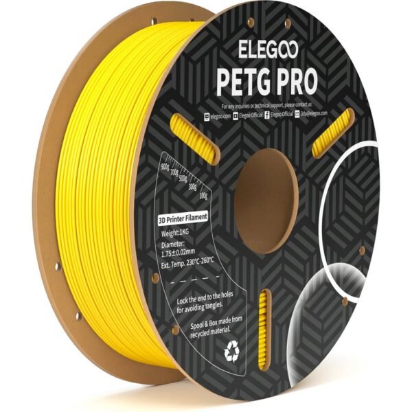 [MOQ: 10KG] PETG Pro Yellow, 1.75 mm / 1000 g