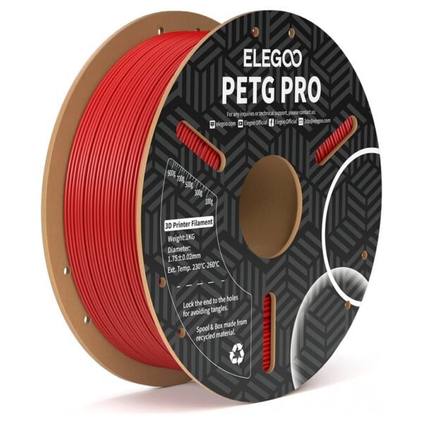 [MOQ: 10KG] PETG Pro Red, 1.75 mm / 1000 g