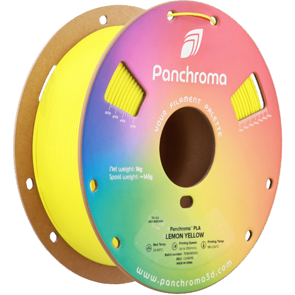 [MOQ: 10KG] Panchroma? PLA Lemon Yellow, 1.75 mm / 1000 g