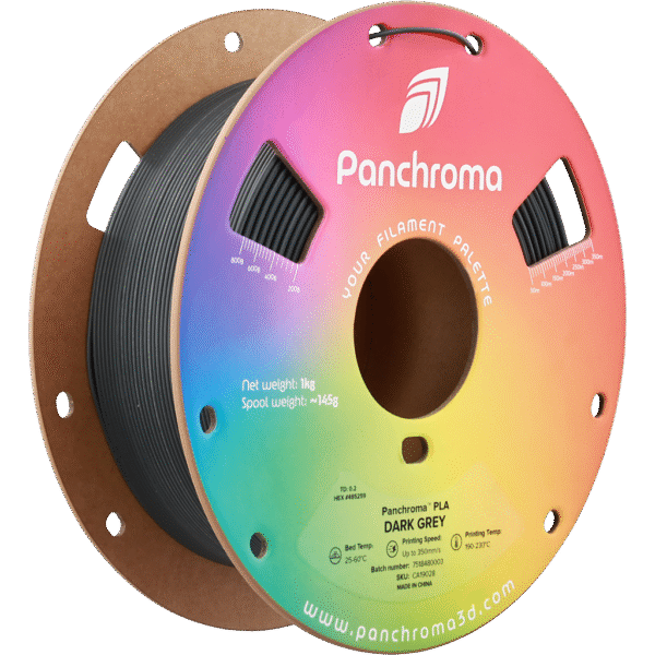 [MOQ: 10KG] Panchroma? PLA Dark Grey, 1.75 mm / 1000 g