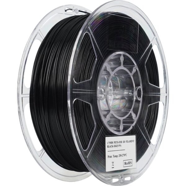 [MOQ: 10KG] PETG-ESD Black, 1.75 mm / 1000 g