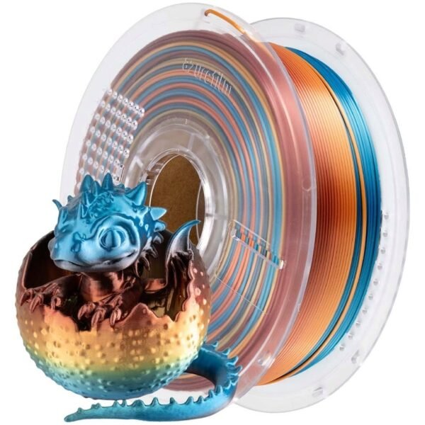 [MOQ: 10KG] PLA Silk Rainbow Sunset Splash, 1.75 mm / 1000 g
