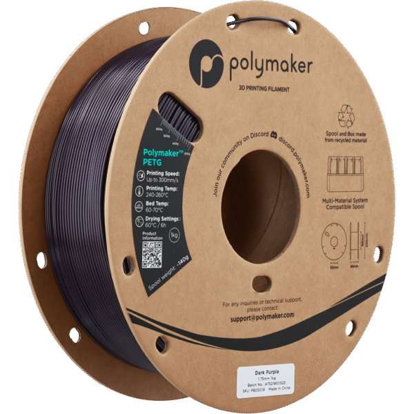 [MOQ: 10KG] PETG Dark Purple, 1.75 mm / 1000 g