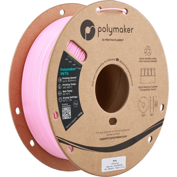 [MOQ: 10KG] PETG Pink, 1.75 mm / 1000 g