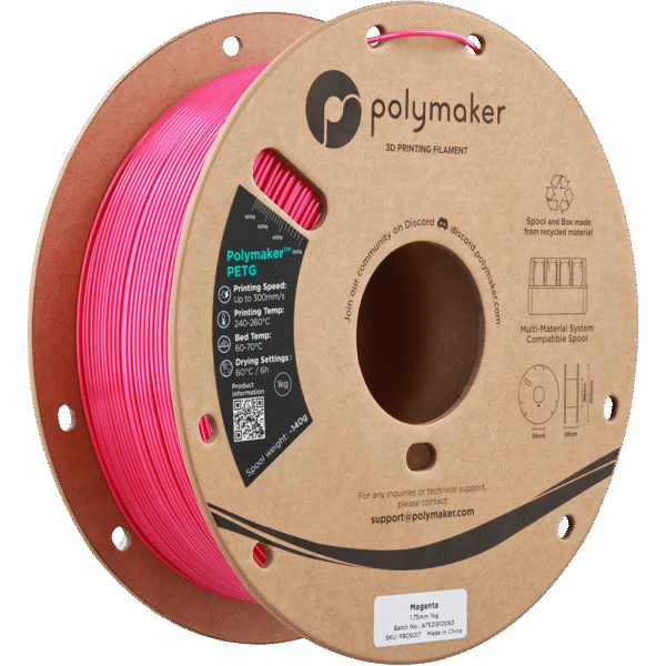 [MOQ: 10KG] PETG Magenta, 1.75 mm / 1000 g