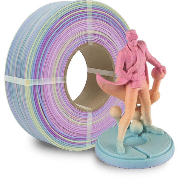 [MOQ: 10KG] Panchroma? PLA Refill Gradient Matte Pastel Rainbow, 1,75 mm / 1000 g